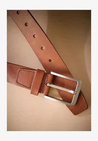 SIGNATURE CAUSAL - Leather Belt - brown