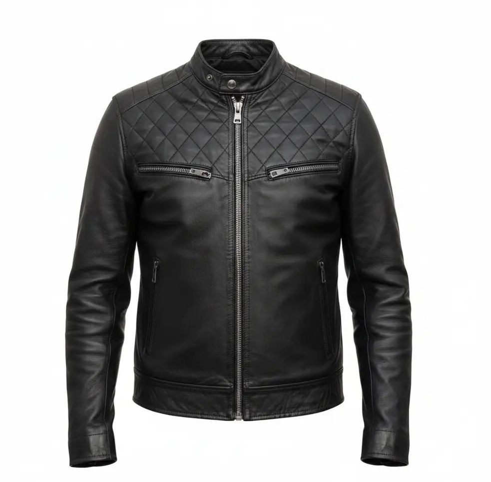 Men's Black Leather Jacket