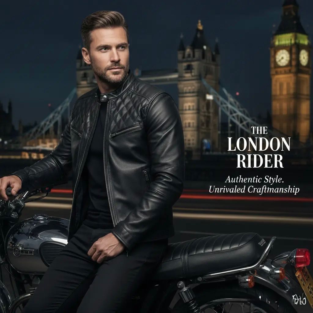 Men's Black Leather Jacket