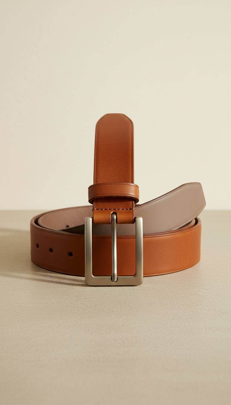 SIGNATURE CAUSAL - Leather Belt - brown